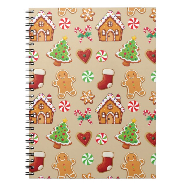 Carnet Planificateur de biscuits de Noël au gingembre Car (Devant)