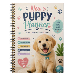 Carnet Planificateur de nouveau chiot
