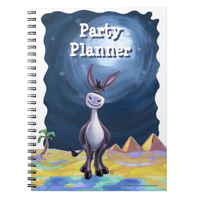 Carnet Planificateur de soirée Donkey Cute (Devant)