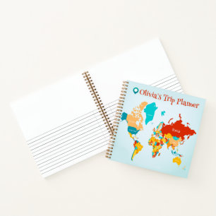 Carnet Planificateur de voyage personnalisé