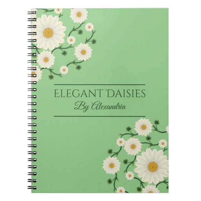 Carnet Planificateur d'événement personnalisable Fleur de (Devant)