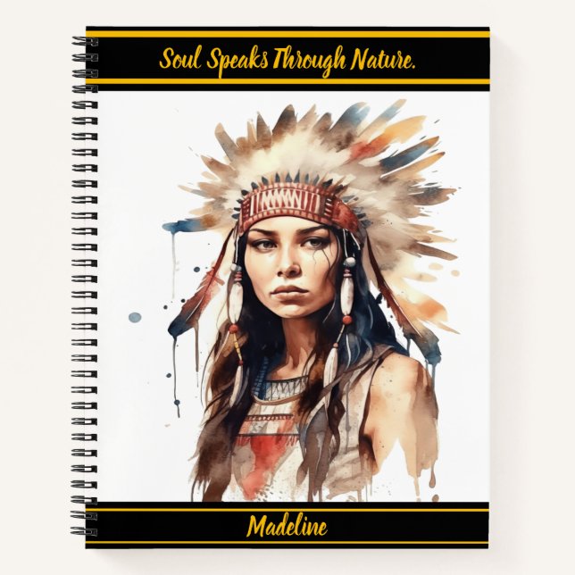 Carnet Planificateur Motif tribal : Touche artistique (Devant)