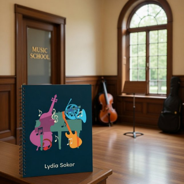 Carnet Planificateur Personnalisé À Thème Musique (Créateur téléchargé)