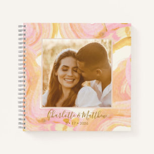 Carnet Planification personnalisée du Mariage photo rose