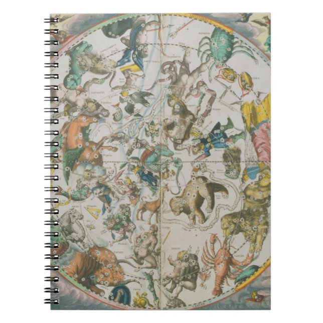 Carnet Planisphere céleste montrant les signes du Zod (Devant)