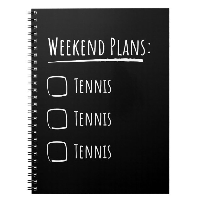 Carnet Plans de week-end Tennis (Devant)