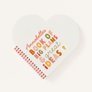 Carnet Plans et idées de typographie gras colorés moderne