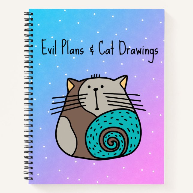 Carnet Plans malfaisants et dessins de chats (Devant)