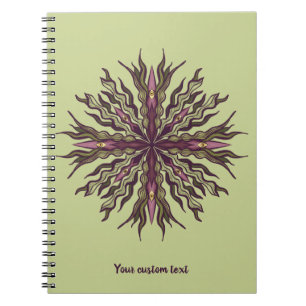 Carnet Plante à Yeux Psychédéliques - Mandala Botanique S