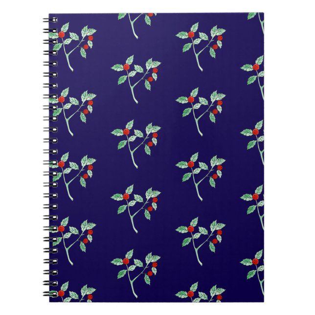 Carnet plante de baies rouges (Devant)
