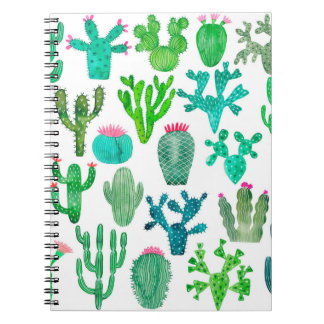 Carnet Plante de cactus aquarelle, fleur cactus illustra