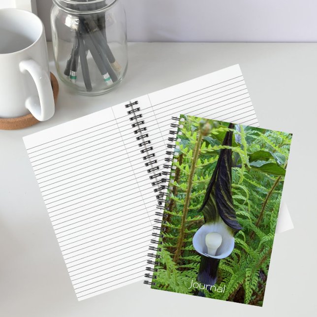 Carnet Plante de Jack-in-the-Pulpit de bois (In Situ)