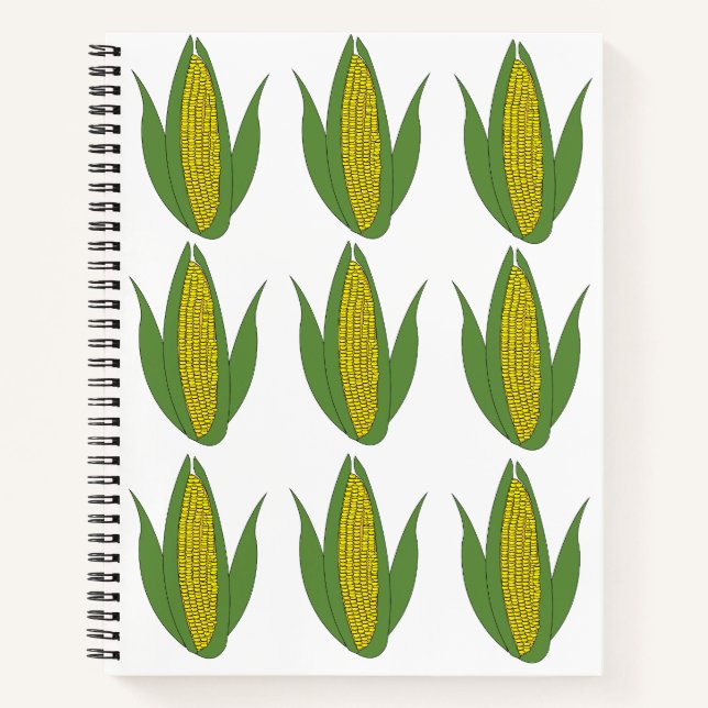 Carnet Plante de maïs Motif de légumes (Devant)