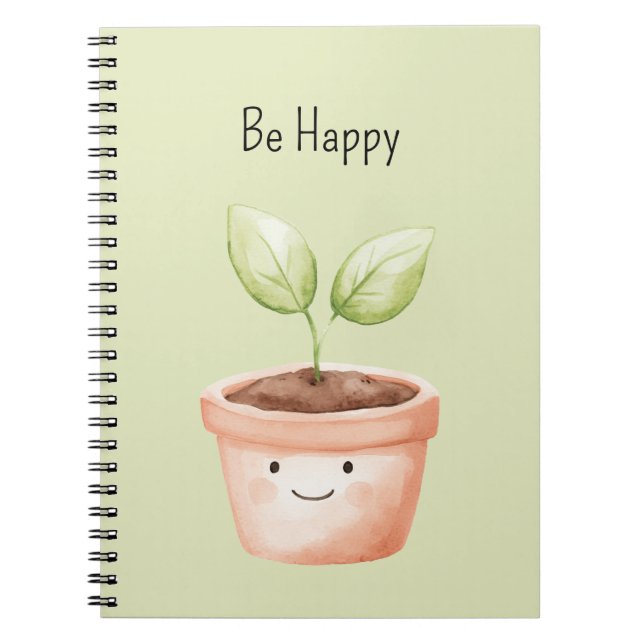 Carnet Plante heureuse (Devant)