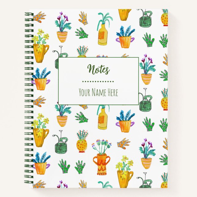 Carnet Plantes de la maison Whimsical mignon Boho à la ma (Devant)