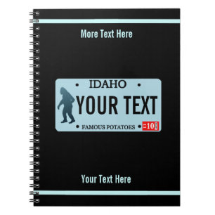 Carnet Plaque de licence Idaho Sasquatch