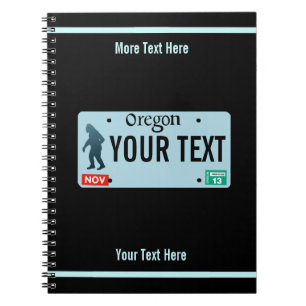 Carnet Plaque de licence Oregon Sasquatch