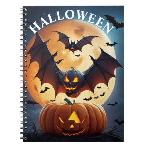 Carnet Plaque de note d'Halloween en spirale