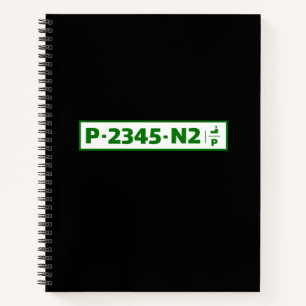 Carnet Plaque d'immatriculation de voiture de Palestine -