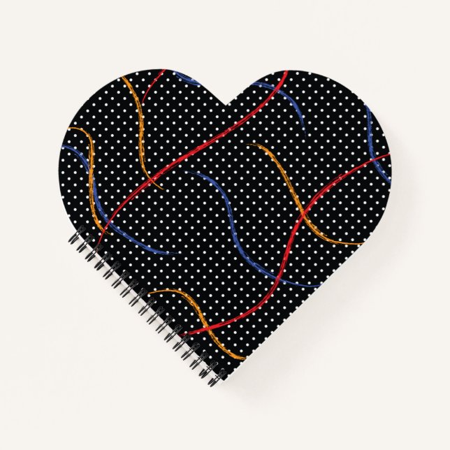 Carnet Plaque et points de peinture rétro (Devant)