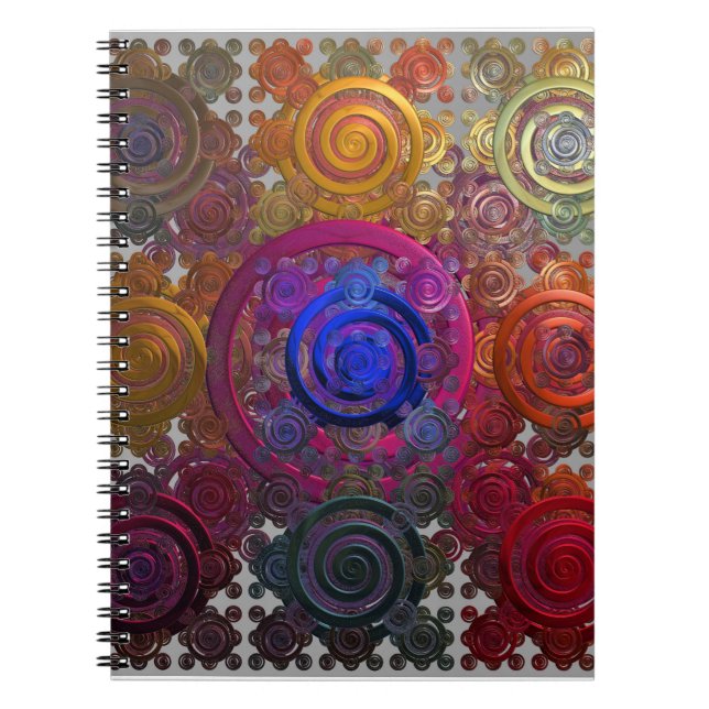 Carnet Plaques-Carnets circulaires colorées (Devant)