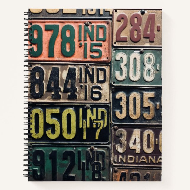 Carnet Plaques de licence vintages (Devant)