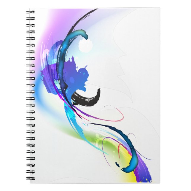 Carnet Plaques de peinture de couleur de matin Abstraites (Devant)