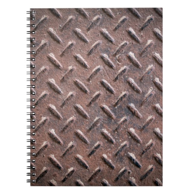 Carnet Plaques de surface vieilles en acier non glissant. (Devant)