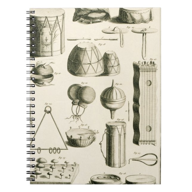 Carnet Plat II : Instrument de percussion antique et (Devant)