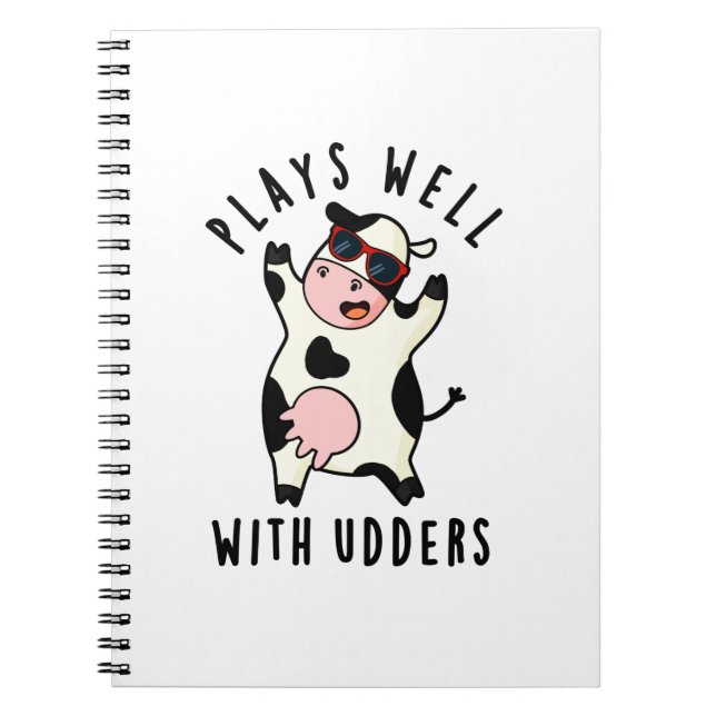 Carnet Plays Well With Udders Funny Cow Pun (Devant)