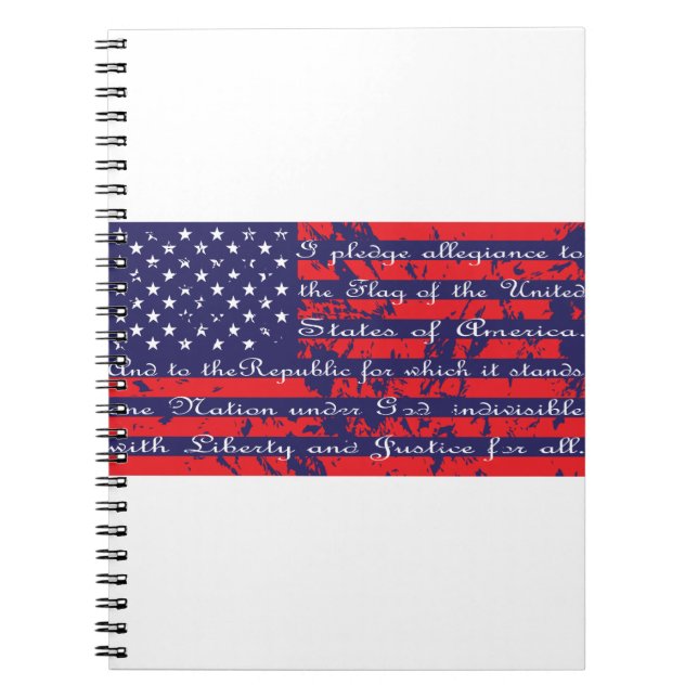 Carnet Pledge of Allegiance Flag (Devant)