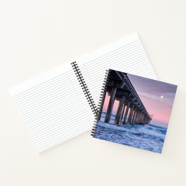 Carnet Pleine lune sur la jetée de Scripps (Intérieur)