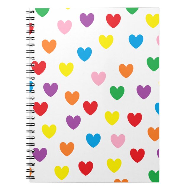Carnet "pleuvant coeurs" (Devant)