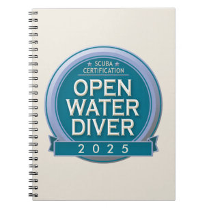 Carnet Plongeur d'eau libre certifié sur mesure