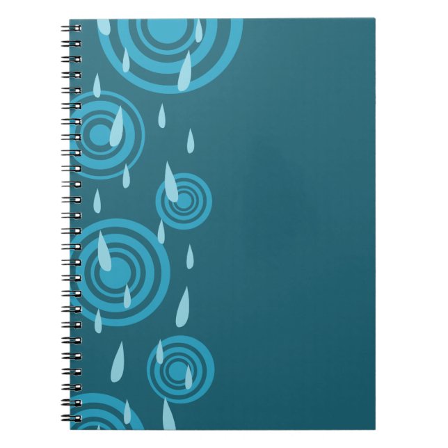 Carnet Pluie bleue (Devant)