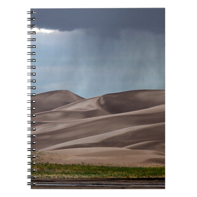 Carnet Pluie sur les grandes dunes de sable (Devant)