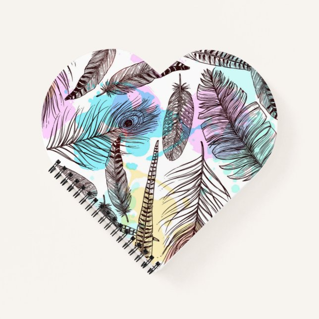Carnet Plume de paon (Devant)
