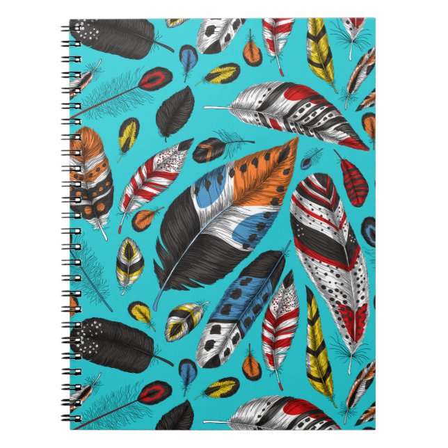 Carnet Plumes colorées (Devant)