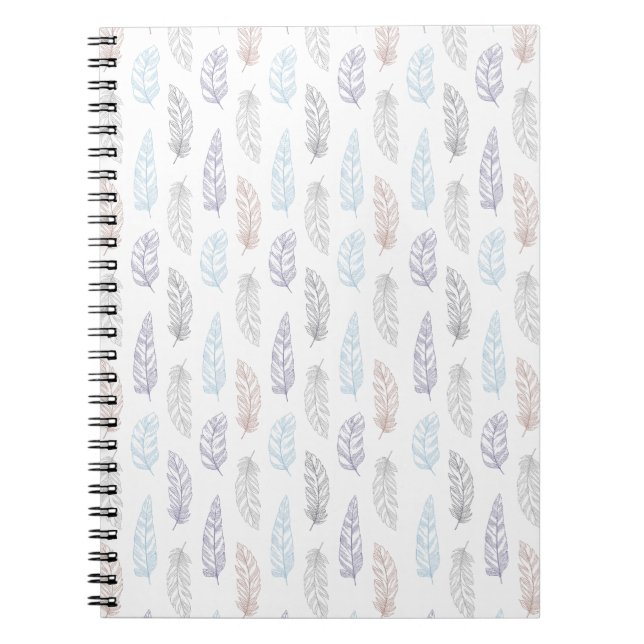 Carnet Plumes motif (Devant)