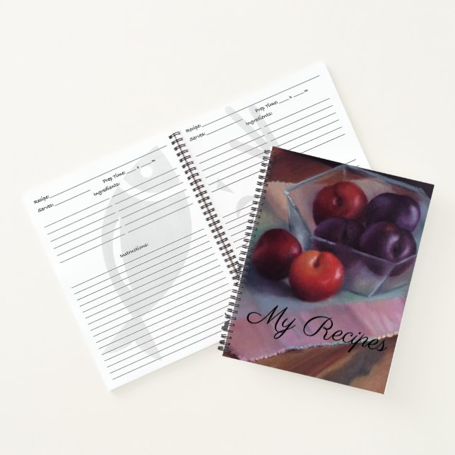 Carnet Plums frais Mes recettes (Intérieur)