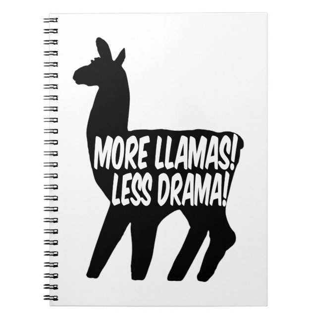 Carnet Plus de lamas moins de drame (Devant)