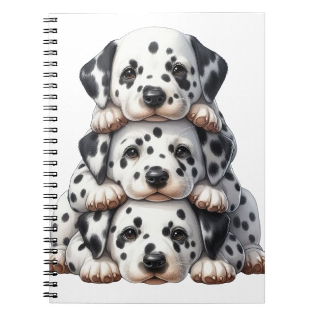 CARNET POCHE DE CHIENS DALMATIQUES POPULAIRES (Devant)