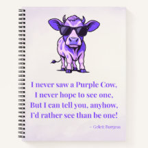Poème de la Vache Violette par Gelett Burgess