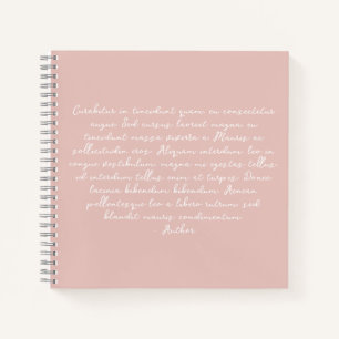 Carnet Poème personnalisé, chanson lyrique, citation