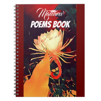 Carnet Poèmes floraux de Bramha lotus exotiques rouges pe