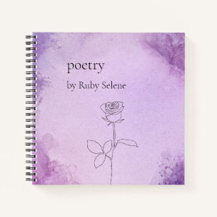 Carnet Poésie personnalisée