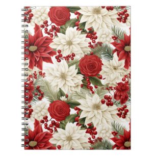 Carnet Poinsettia de Noël – Création florale de fêtes