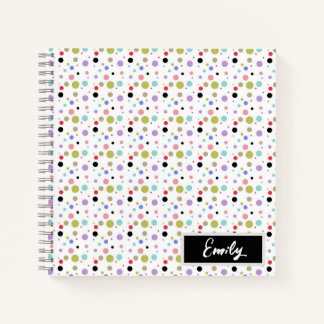 Carnet Point Polka coloré