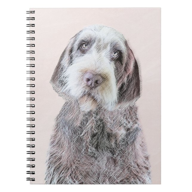 Carnet Pointing à poils durs Peinture Griffon - Art Chien (Devant)