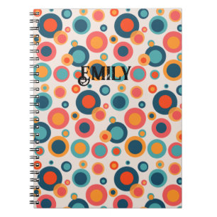 Carnet Points Abstraits colorés